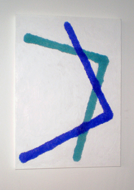 From the Variations Series by Sjak Marks this paint on paper piece explores line and implied form.
