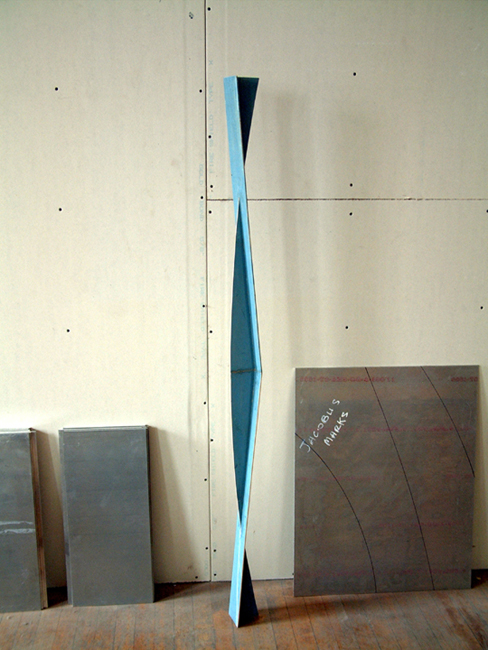 Standing Sculpture painted blue from 1999